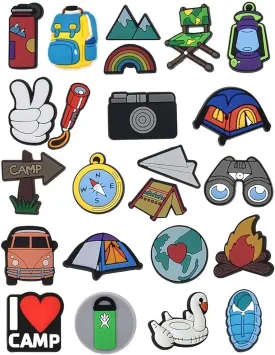 BOWNDY Different Shape Shoe Charms for Clog Decoration, Cute Pin, Bulk Pack, Random Assortment