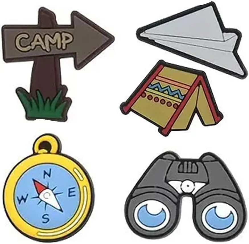 BOWNDY Different Shape Shoe Charms for Clog Decoration, Cute Pin, Bulk Pack, Random Assortment