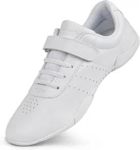 Cheer Shoes for Youth Girls White Cheerleading Athletic Dance Shoes Tennis Sneakers for Competition Sport Training