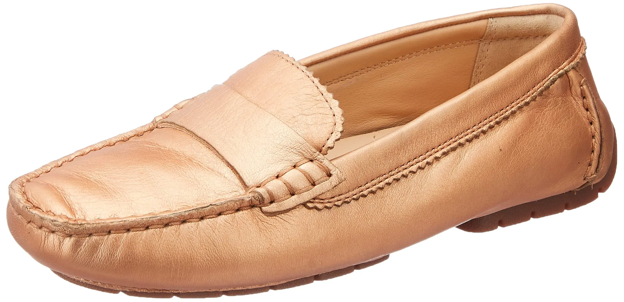 Clarks Womens Ballerina 641 Copper Leather Ballet Flat - 4 UK (26151641)