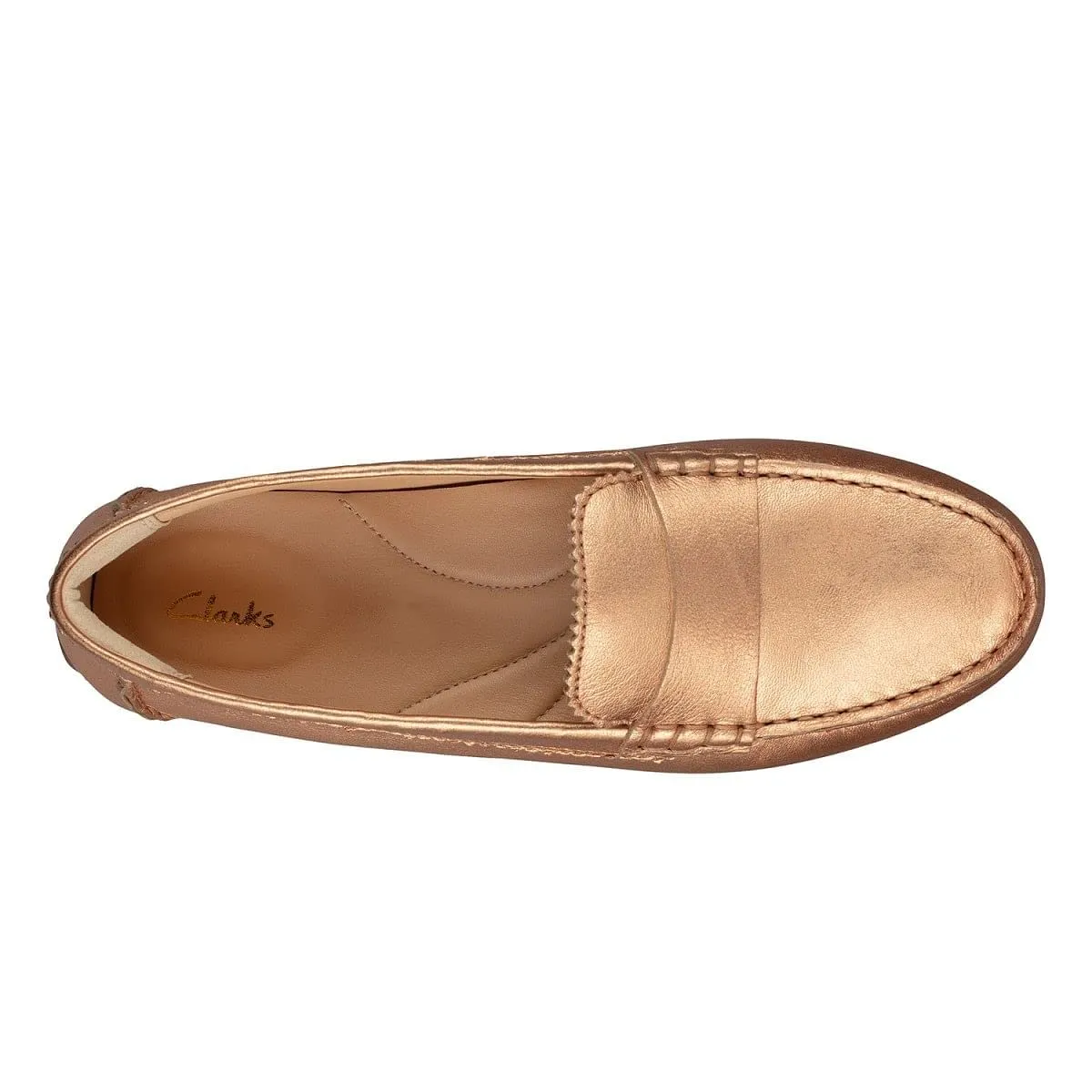 Clarks Womens Ballerina 641 Copper Leather Ballet Flat - 4 UK (26151641)