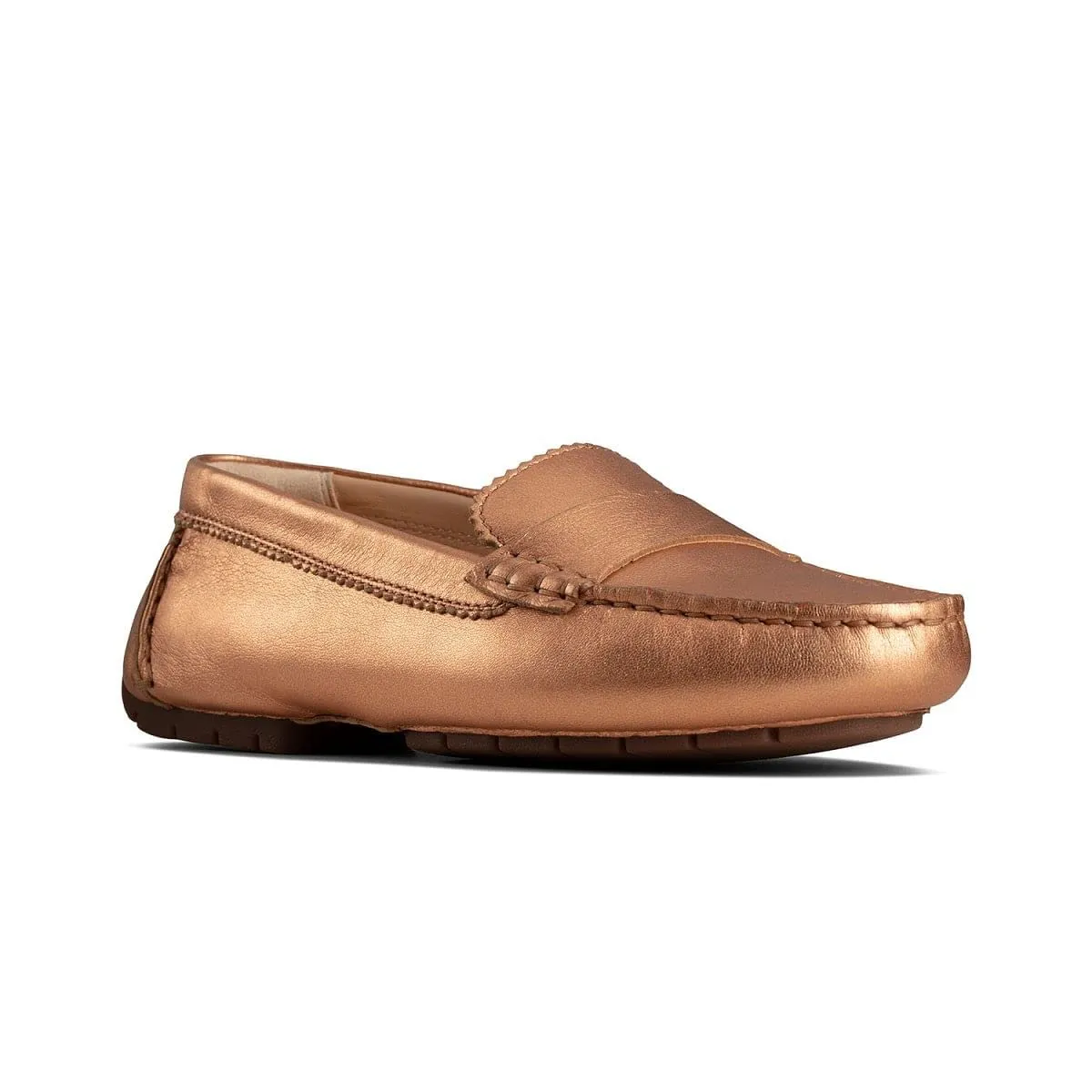 Clarks Womens Ballerina 641 Copper Leather Ballet Flat - 4 UK (26151641)