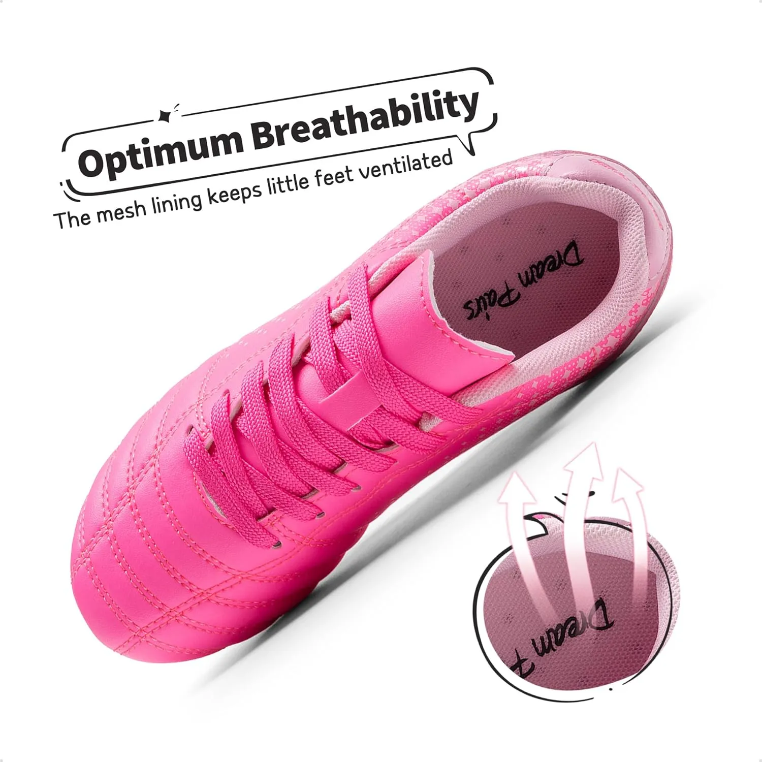 DREAM PAIRS Boys Girls Outdoor Sport Football Shoes Soccer Cleats for Little/Big Kid