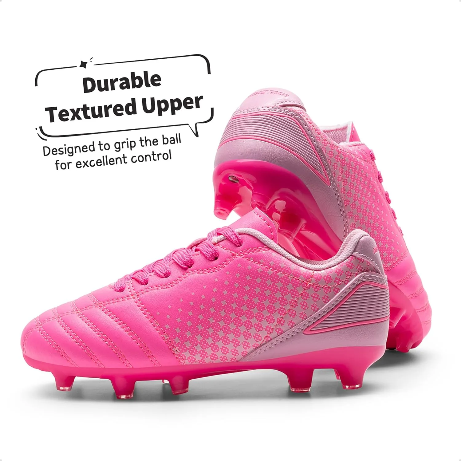 DREAM PAIRS Boys Girls Outdoor Sport Football Shoes Soccer Cleats for Little/Big Kid