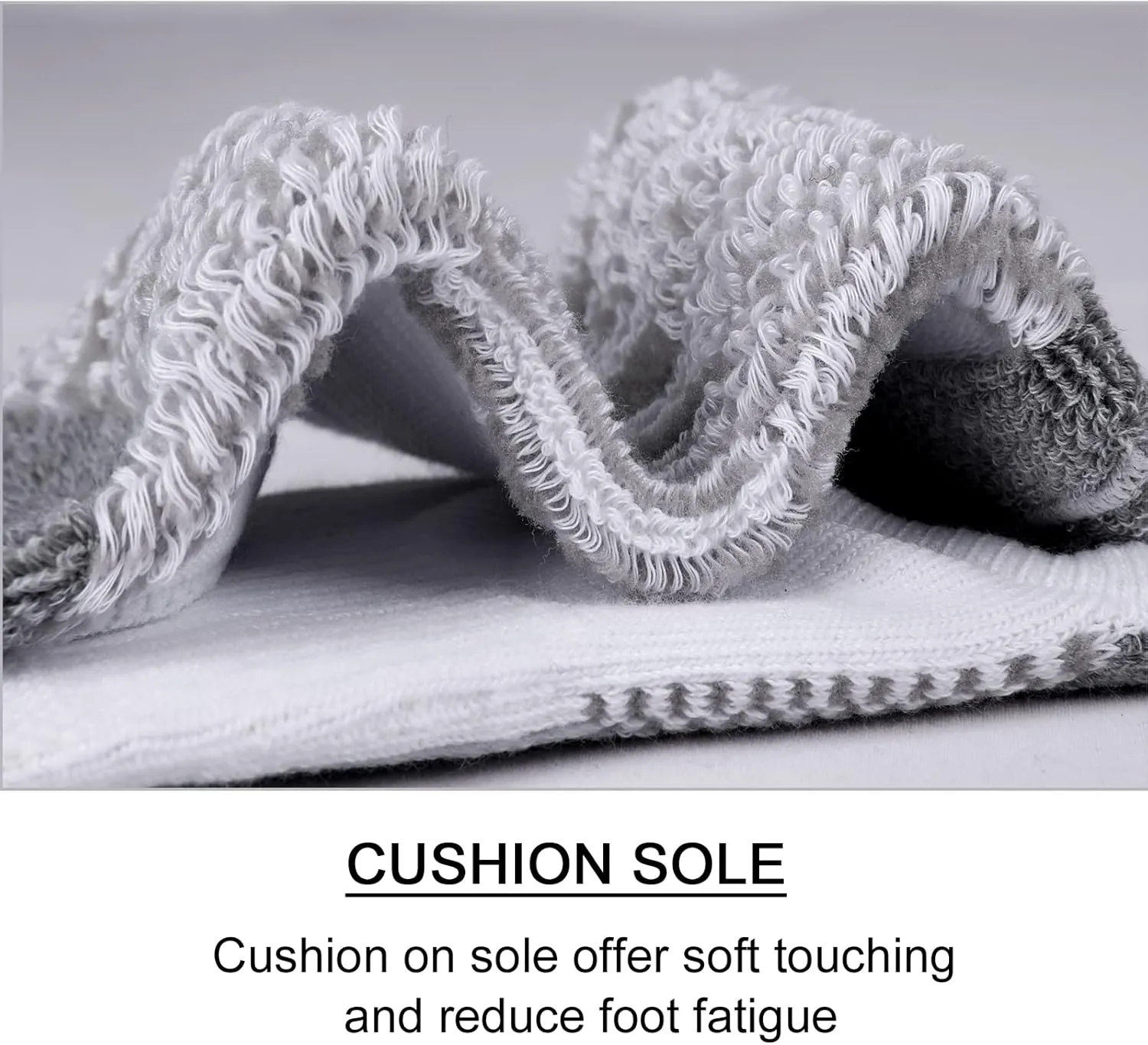Heatuff No Show Cushioned Socks Men, Low Cut Athletic Socks for Men, Non Slip Inisible Socks(7 pairs).