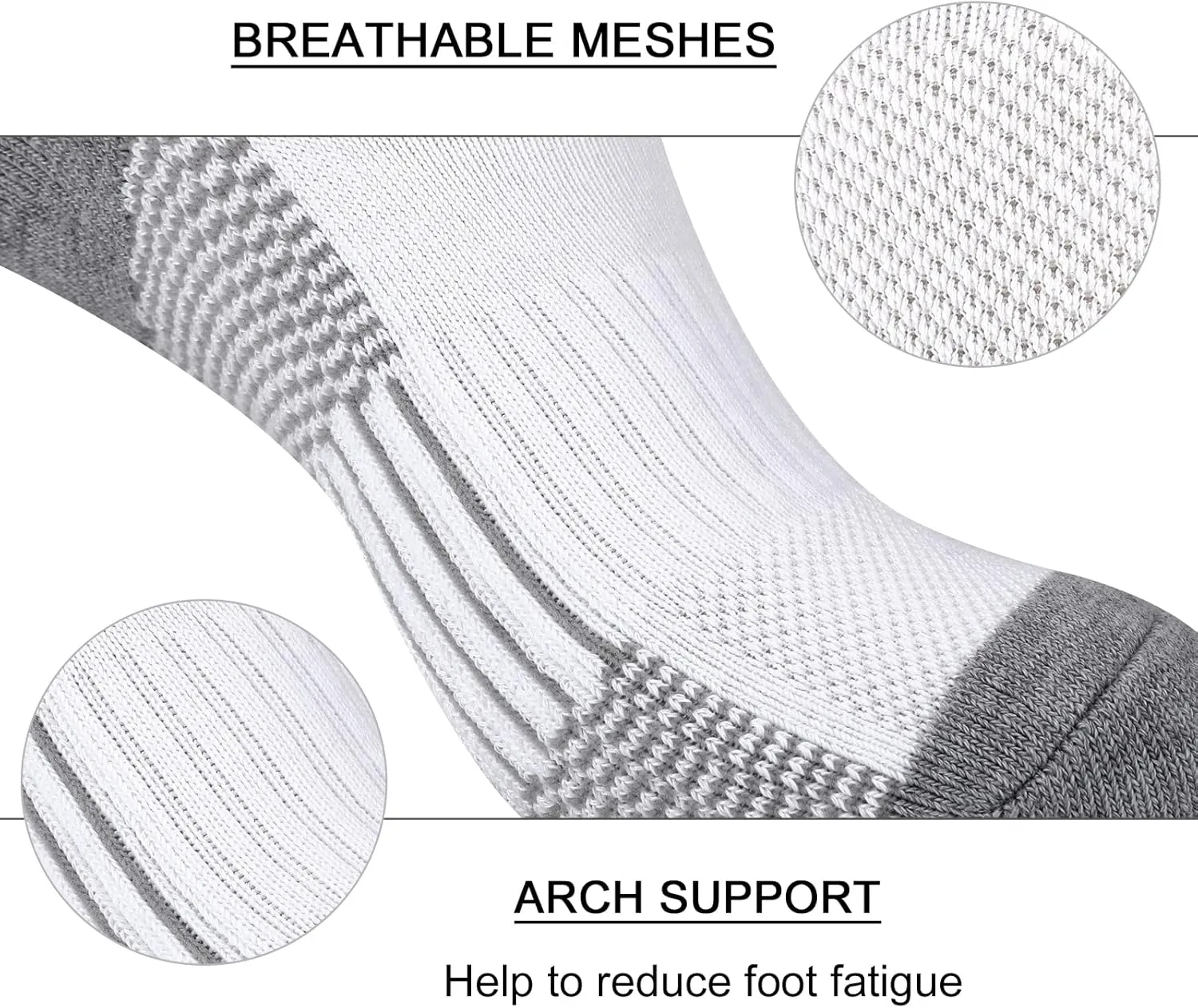 Heatuff No Show Cushioned Socks Men, Low Cut Athletic Socks for Men, Non Slip Inisible Socks(7 pairs).