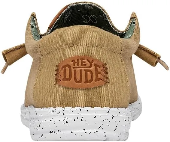 HEYDUDE Men's Wally Washed Canvas, Men??s Shoes, Slip-on Loafers, Comfortable & Light-Weight