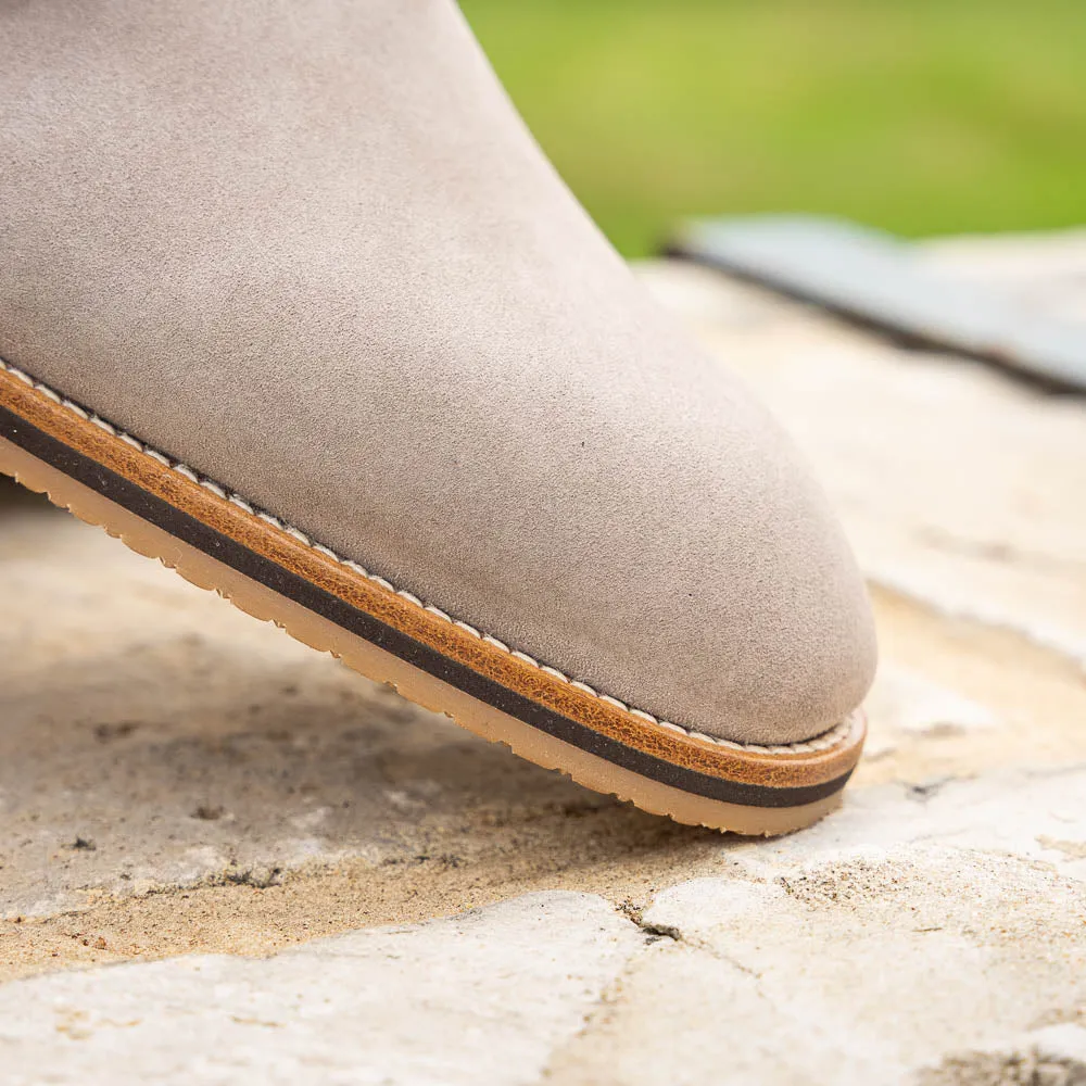 Legerra Sueded Goatskin Monk Strap Shoe in Sand by Zelli Italia