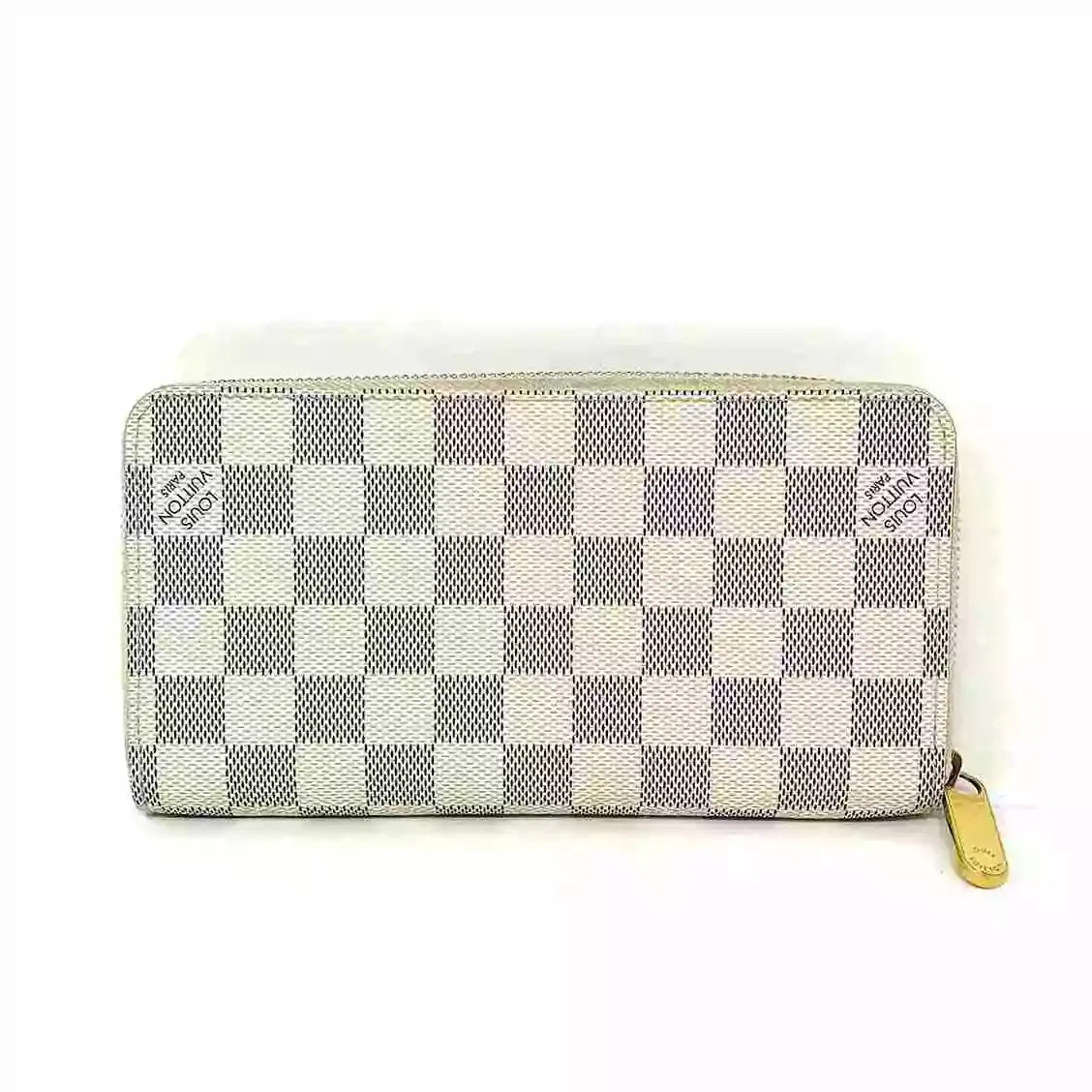 Louis Vuitton Damier Azur Transatlantic Illustre Canvas Zip Wallet