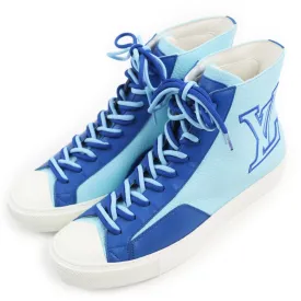 LOUIS VUITTON High cut sneakers leather blue Tattoo line 7