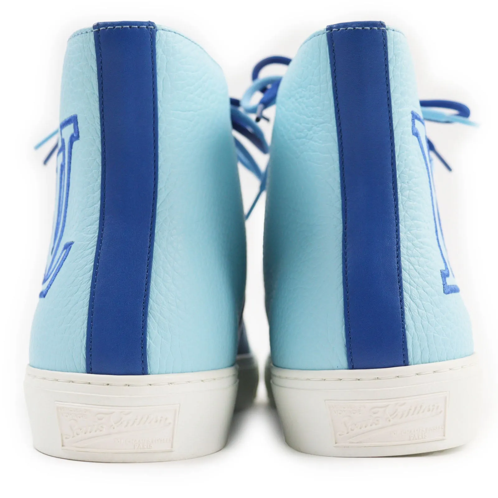LOUIS VUITTON High cut sneakers leather blue Tattoo line 7