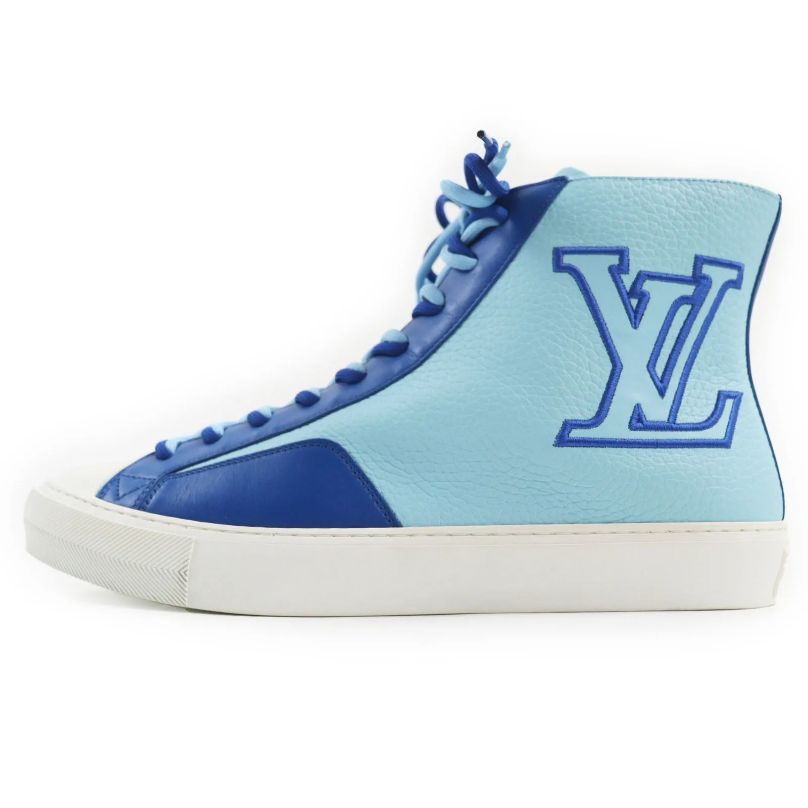 LOUIS VUITTON High cut sneakers leather blue Tattoo line 7