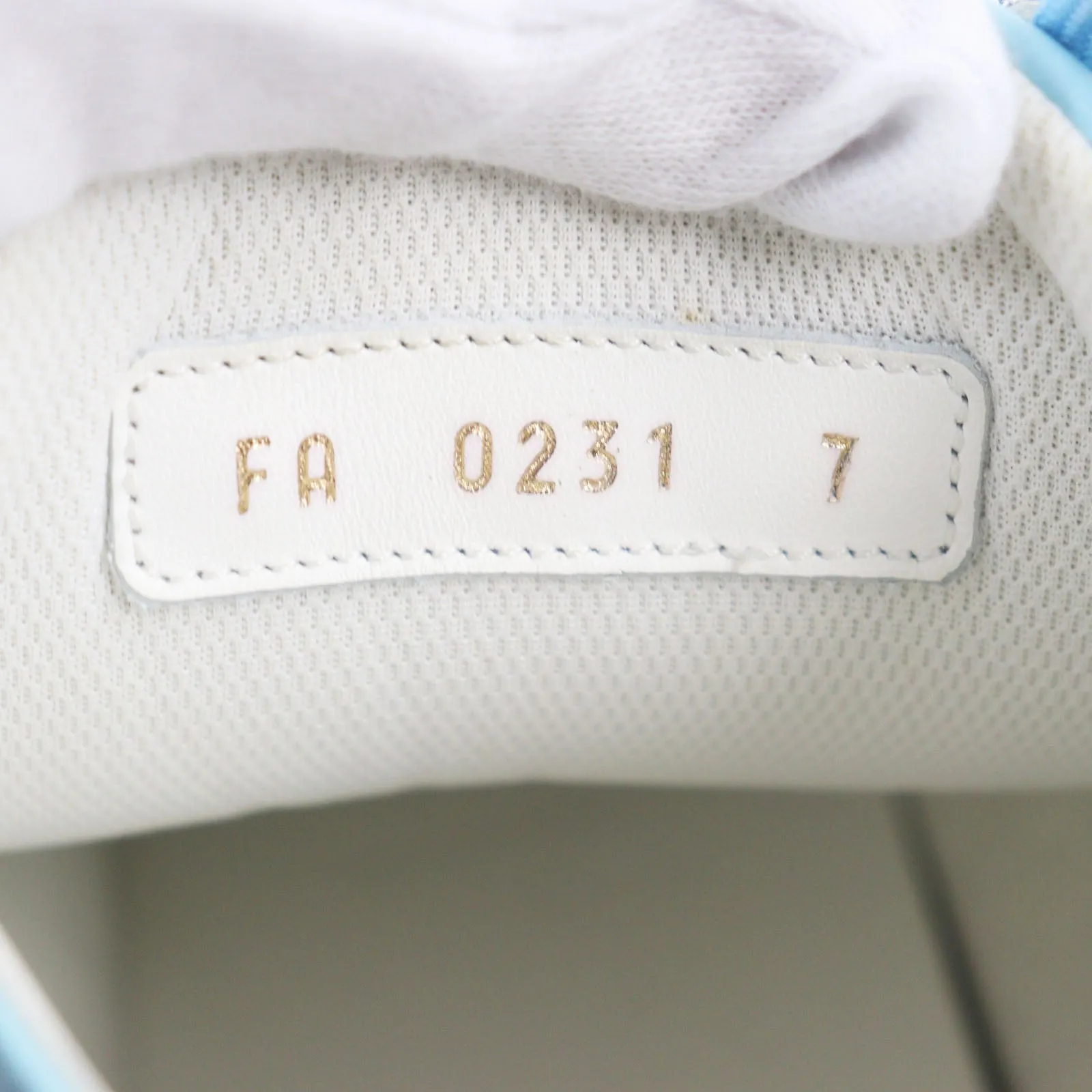 LOUIS VUITTON High cut sneakers leather blue Tattoo line 7