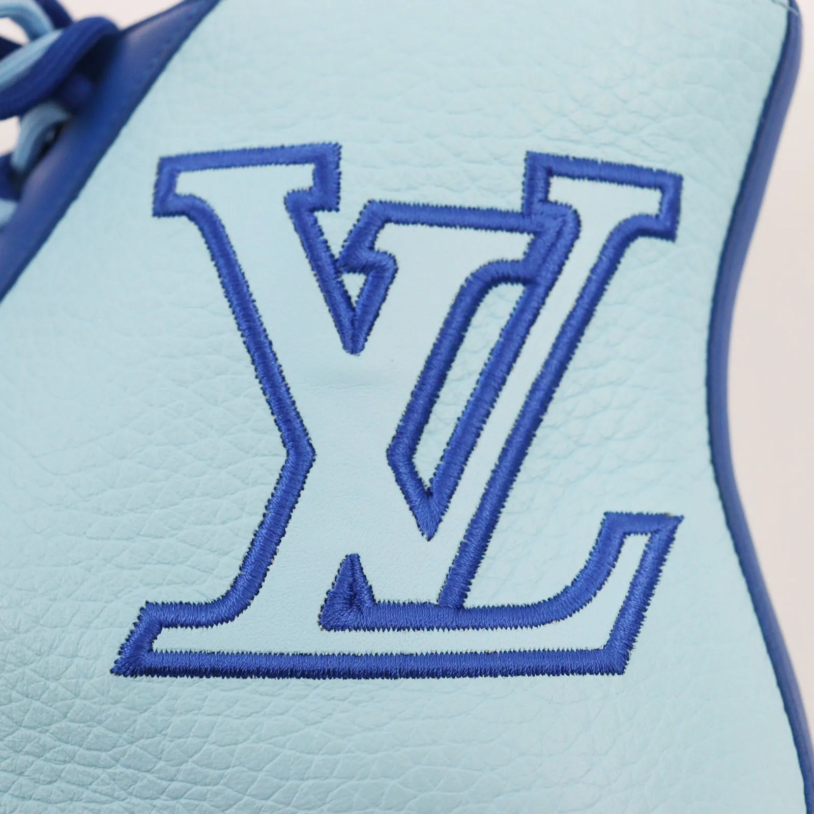 LOUIS VUITTON High cut sneakers leather blue Tattoo line 7