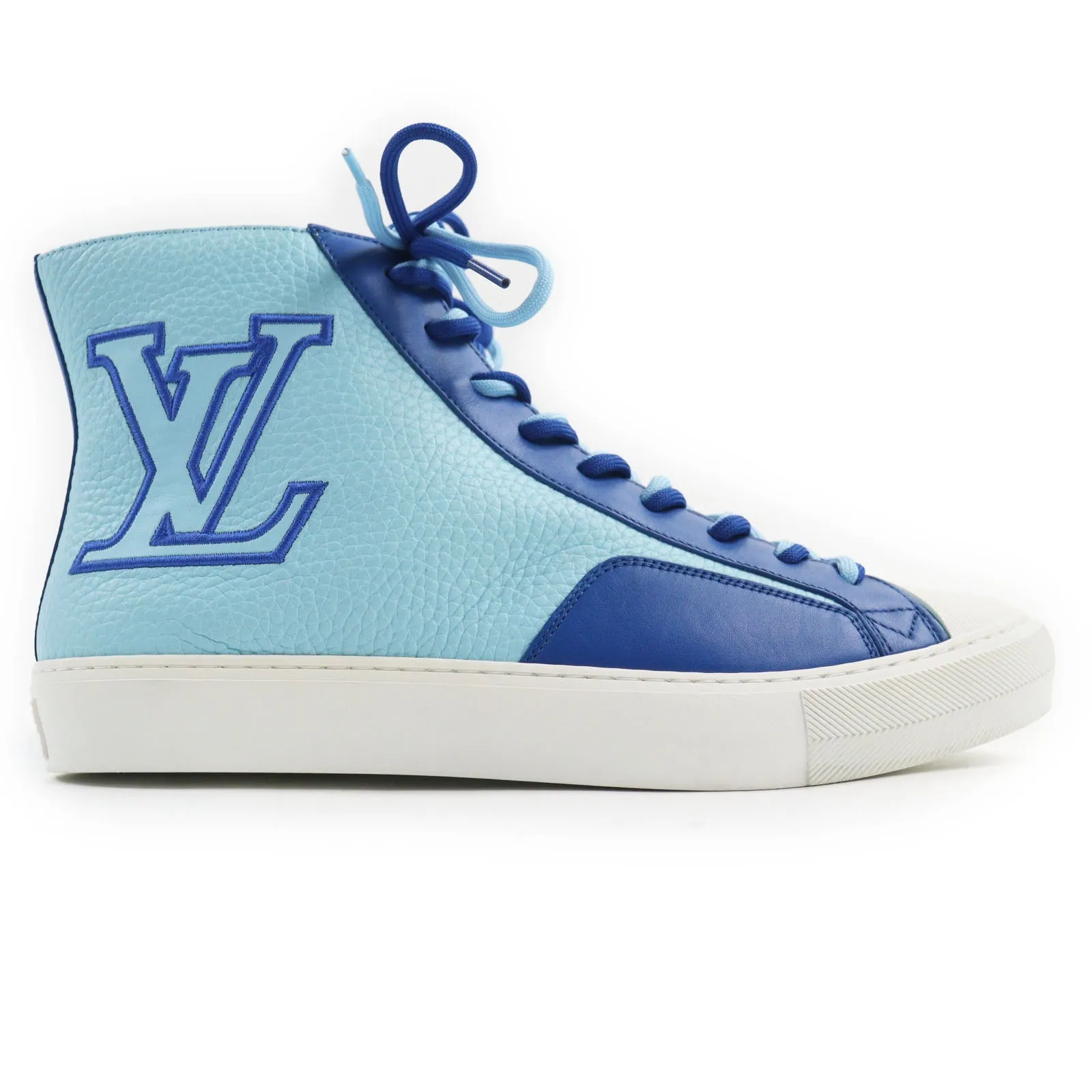 LOUIS VUITTON High cut sneakers leather blue Tattoo line 7