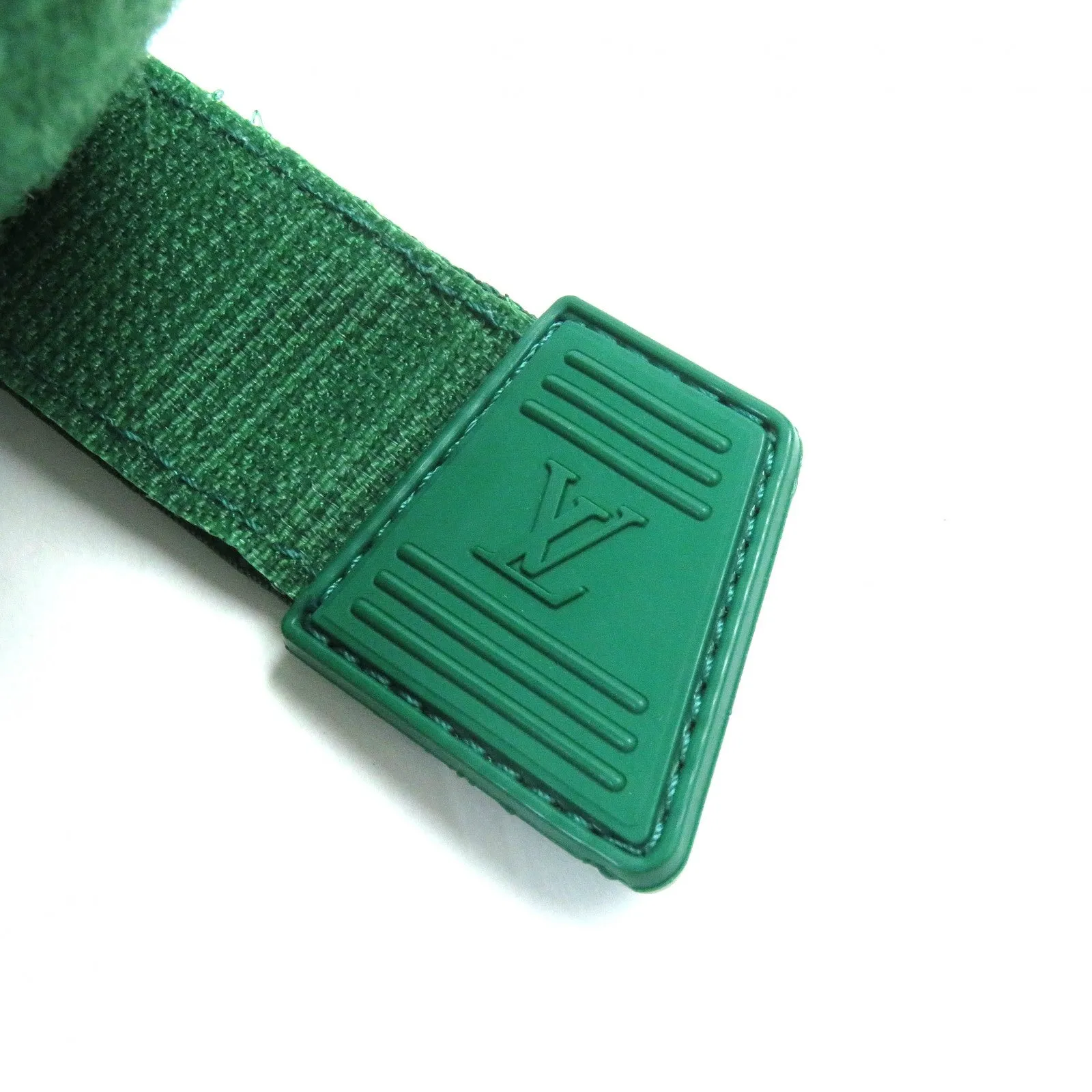 LOUIS VUITTON High cut sneakers leather Green white Rivoli line 8