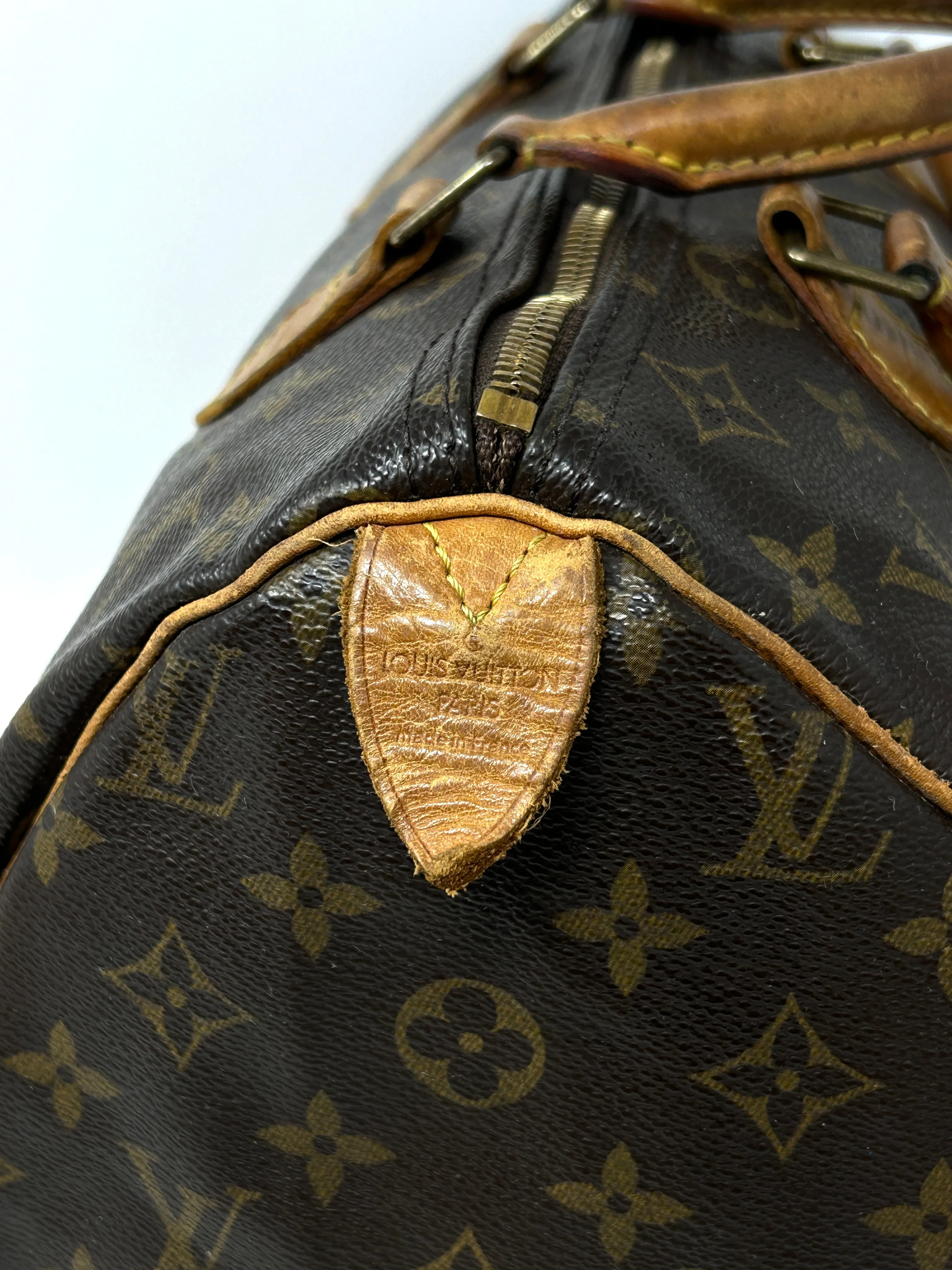 Louis Vuitton Speedy 30 Brown LV Monogram Coated Canvas Handbag