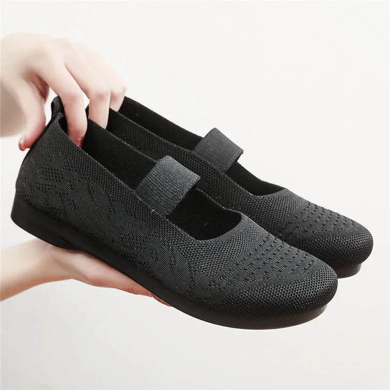 Nanccy Weaving Breathable Loafers  Comfortable Walking Casual Flats Shoes WF01