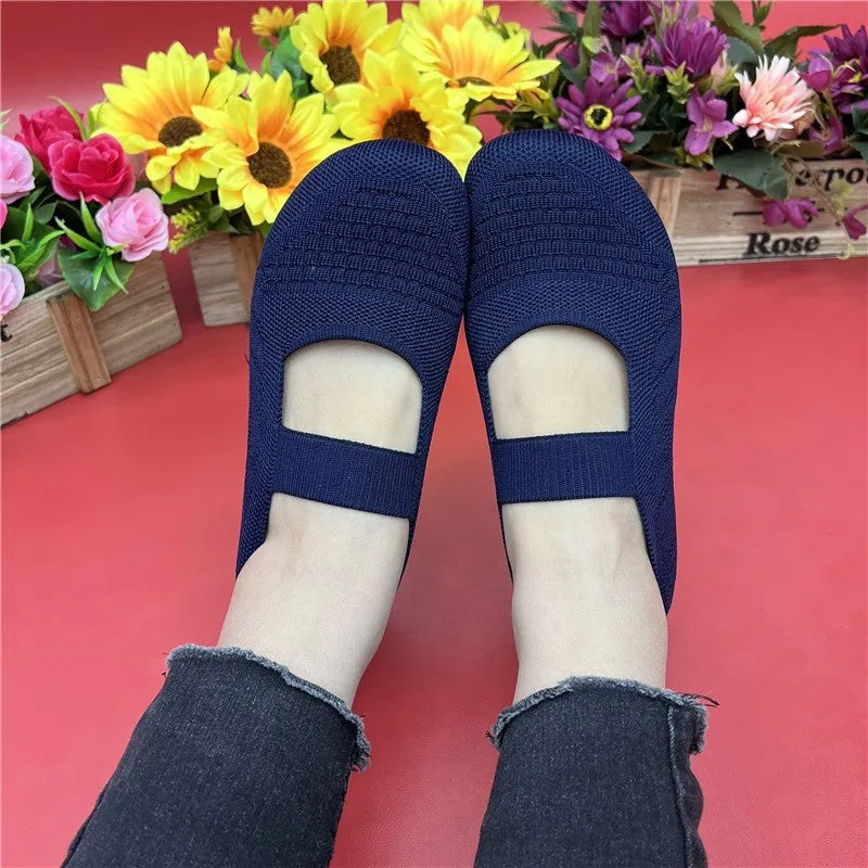 Nanccy Weaving Breathable Loafers  Comfortable Walking Casual Flats Shoes WF01