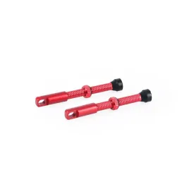 Oxford Tubeless Alloy Valve 48mm Red