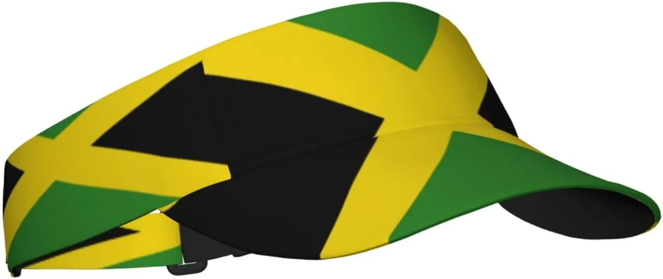 Rasta Lion Jamaican Reggae Love Sport Sun Visor Adjustable Sun Hat Empty Top Baseball Cap Uv Protection Sun for Men and Women