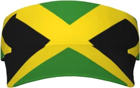Rasta Lion Jamaican Reggae Love Sport Sun Visor Adjustable Sun Hat Empty Top Baseball Cap Uv Protection Sun for Men and Women