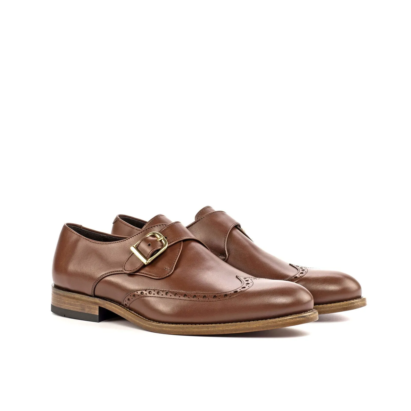 Single Monk-Box Calf, Brown
