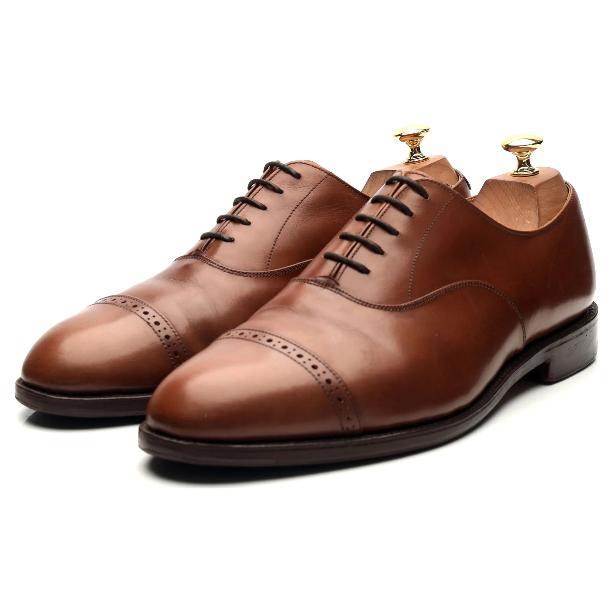 Tan Brown Leather Oxford UK 10.5