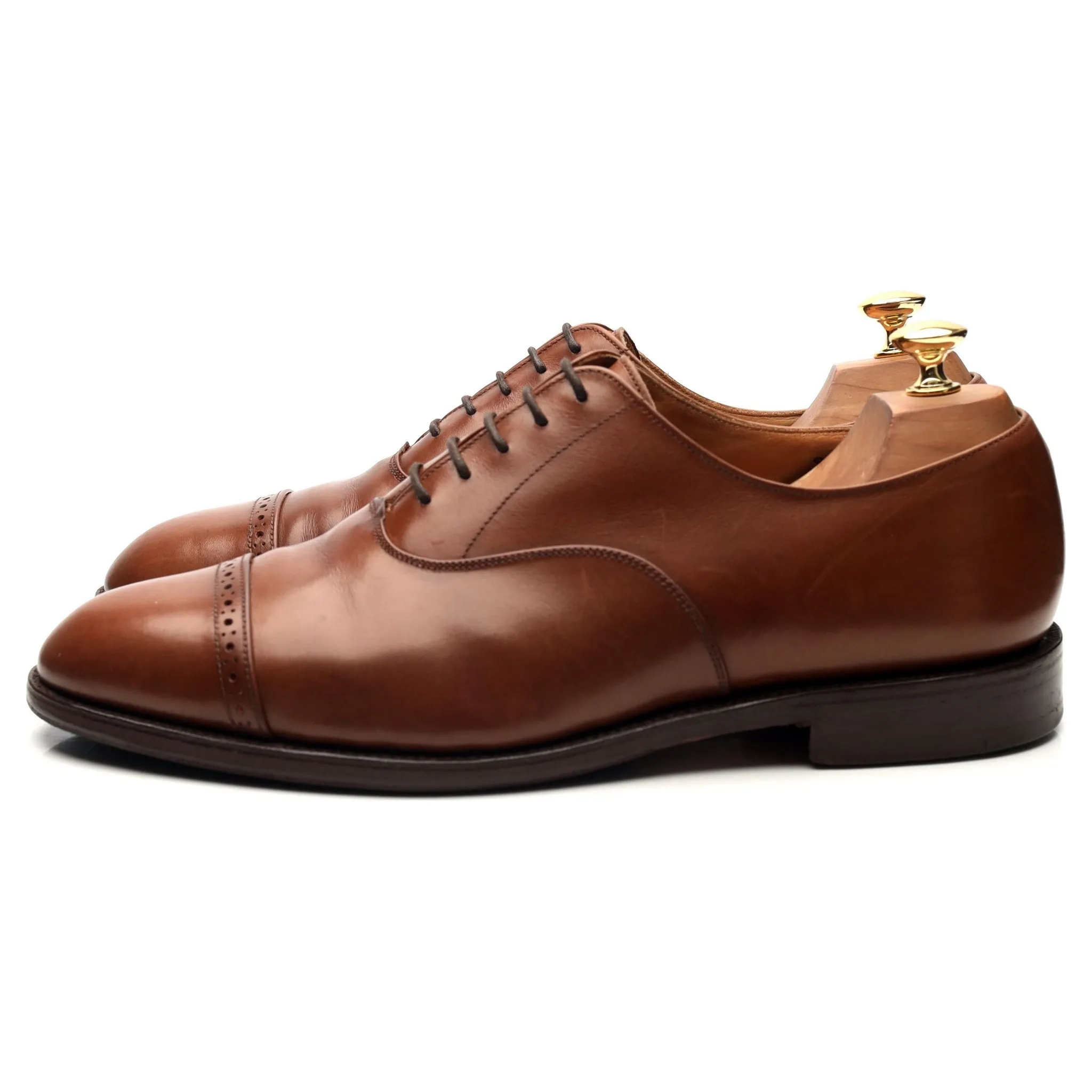 Tan Brown Leather Oxford UK 10.5