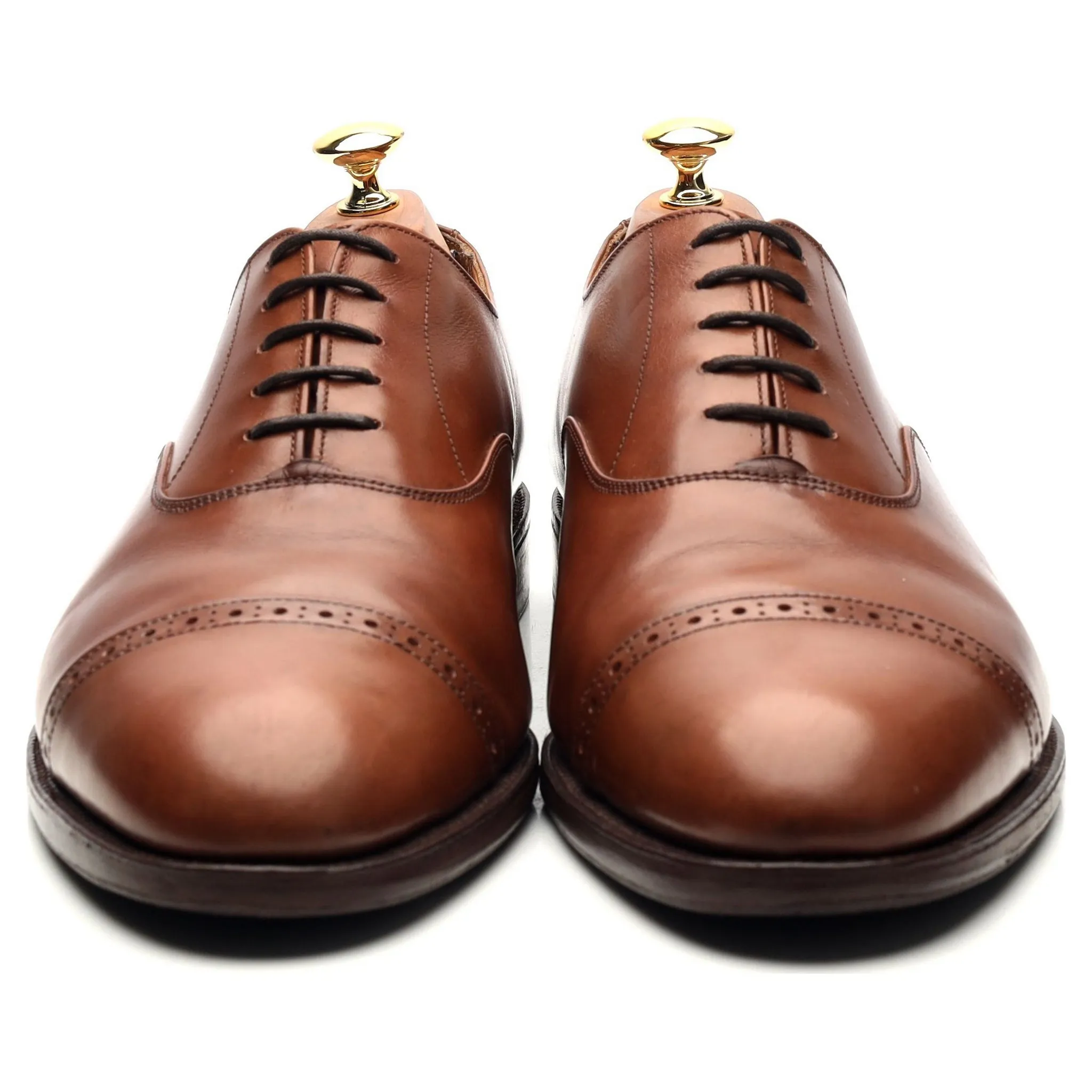 Tan Brown Leather Oxford UK 10.5