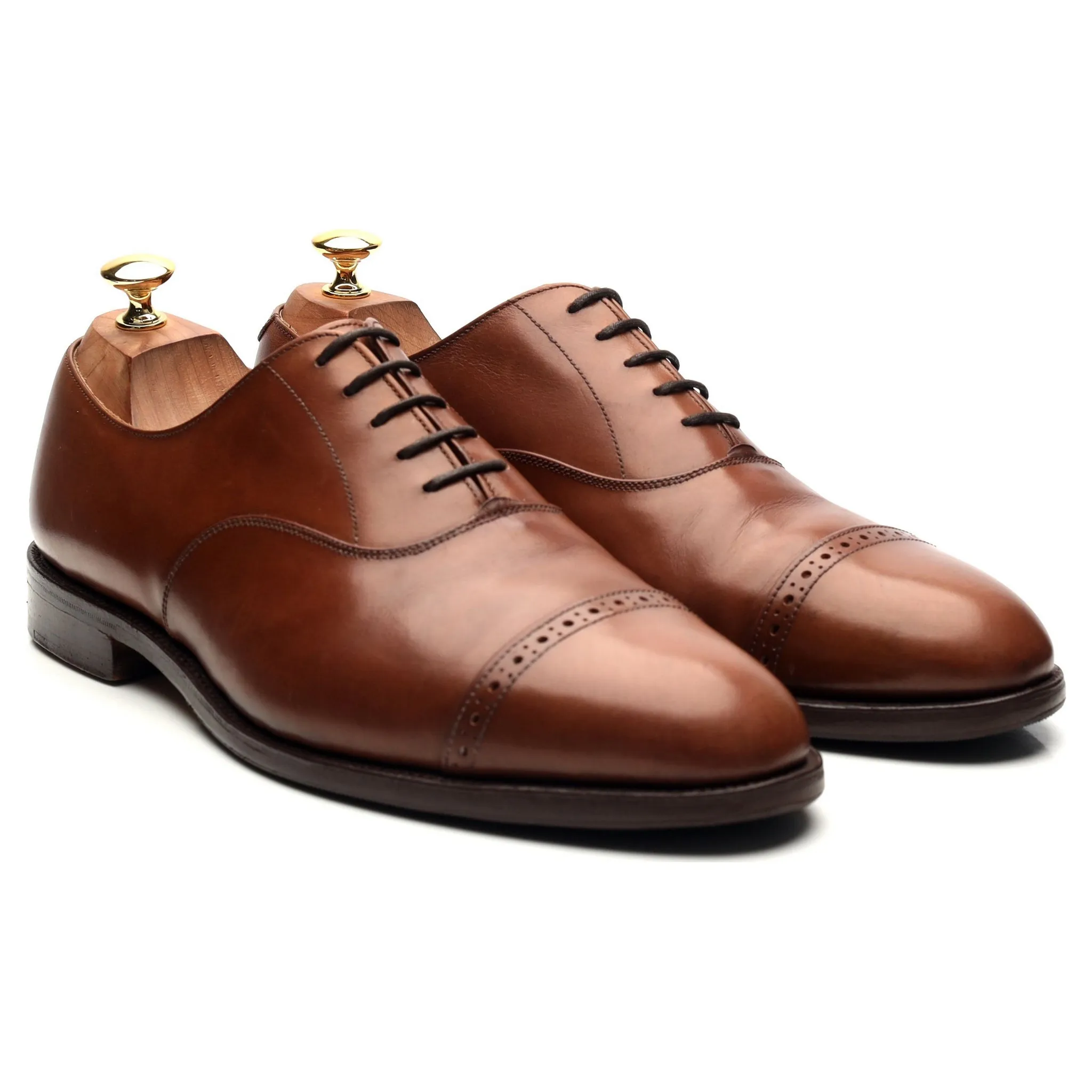Tan Brown Leather Oxford UK 10.5