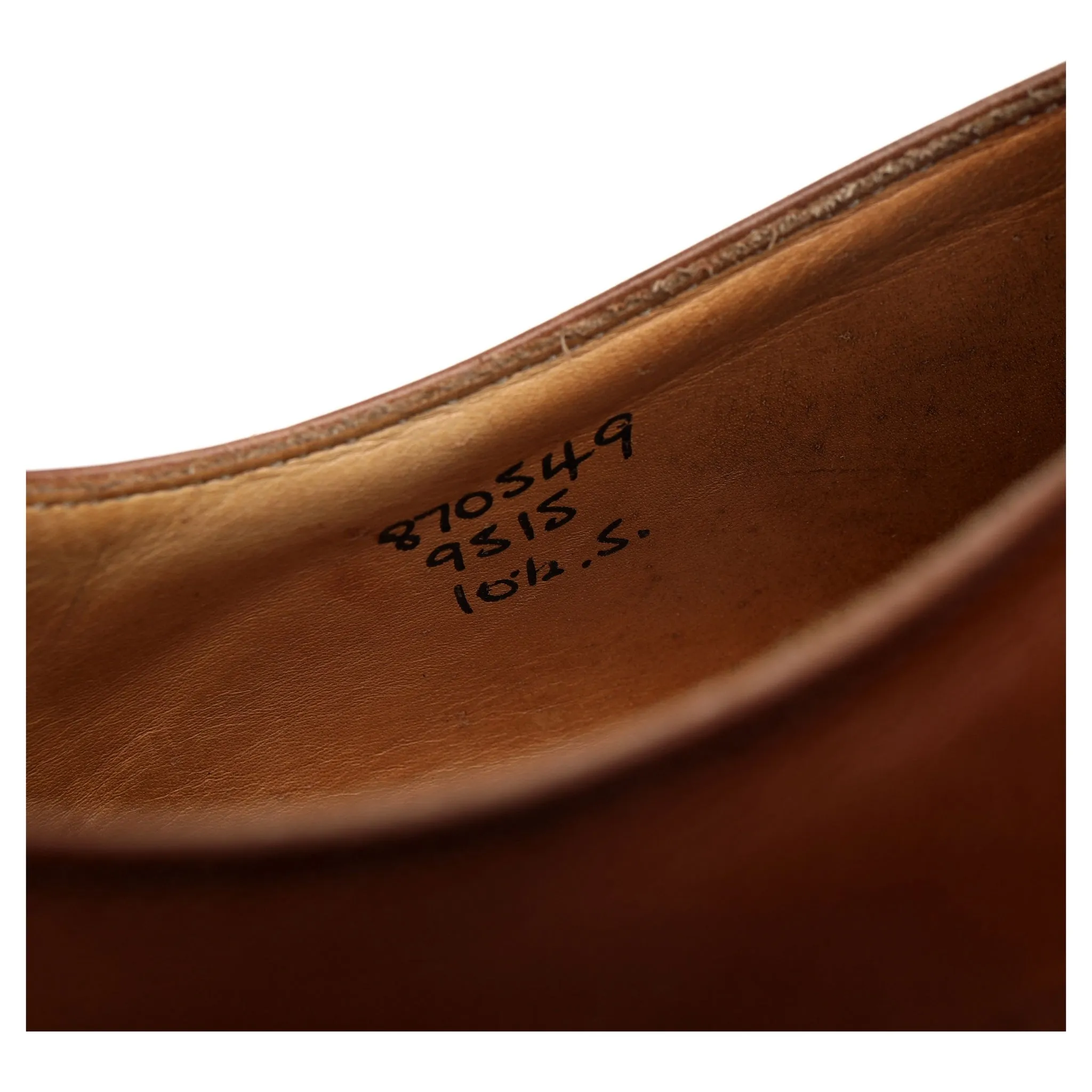Tan Brown Leather Oxford UK 10.5