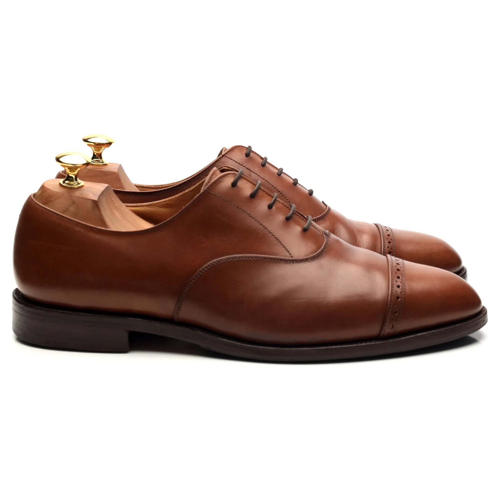 Tan Brown Leather Oxford UK 10.5