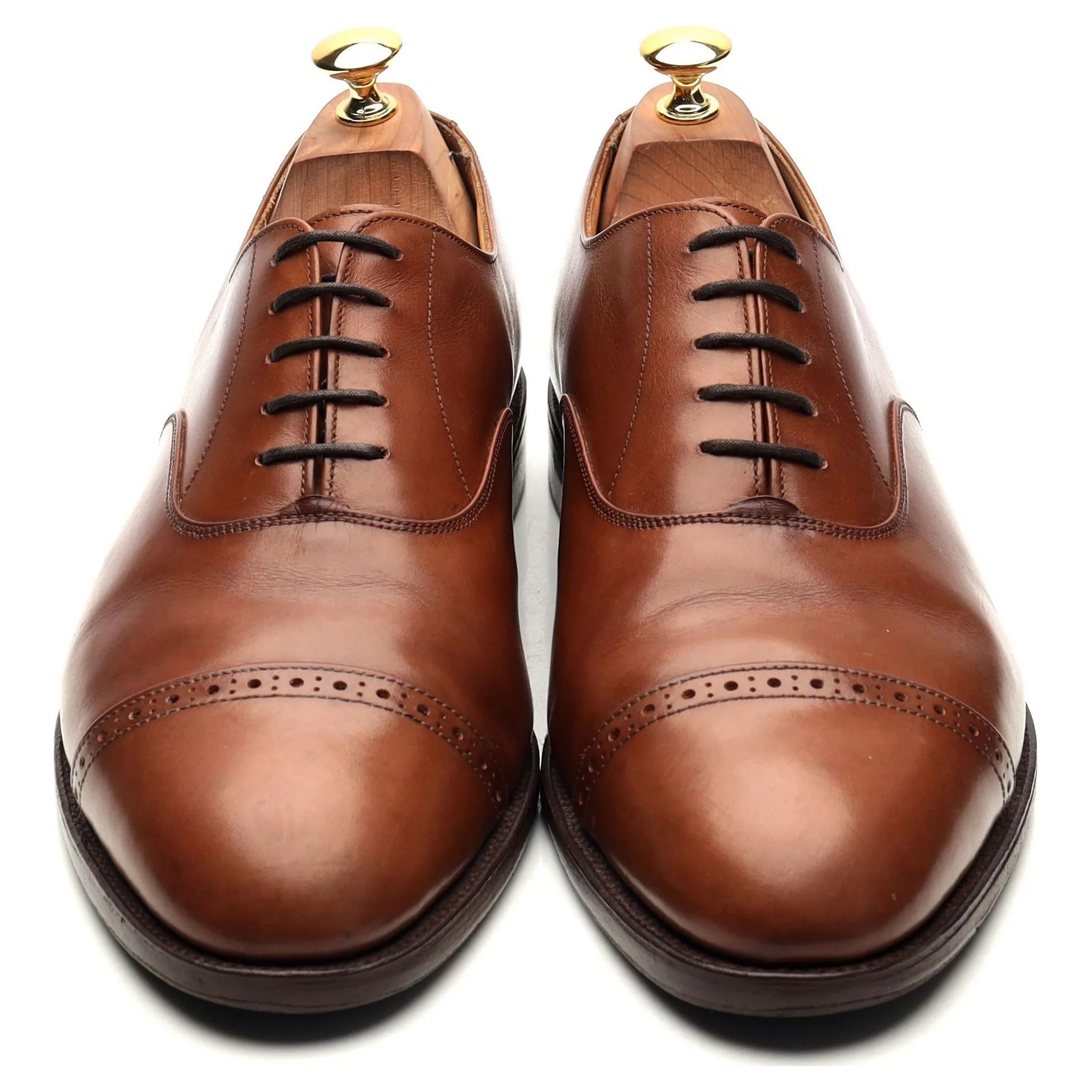 Tan Brown Leather Oxford UK 10.5