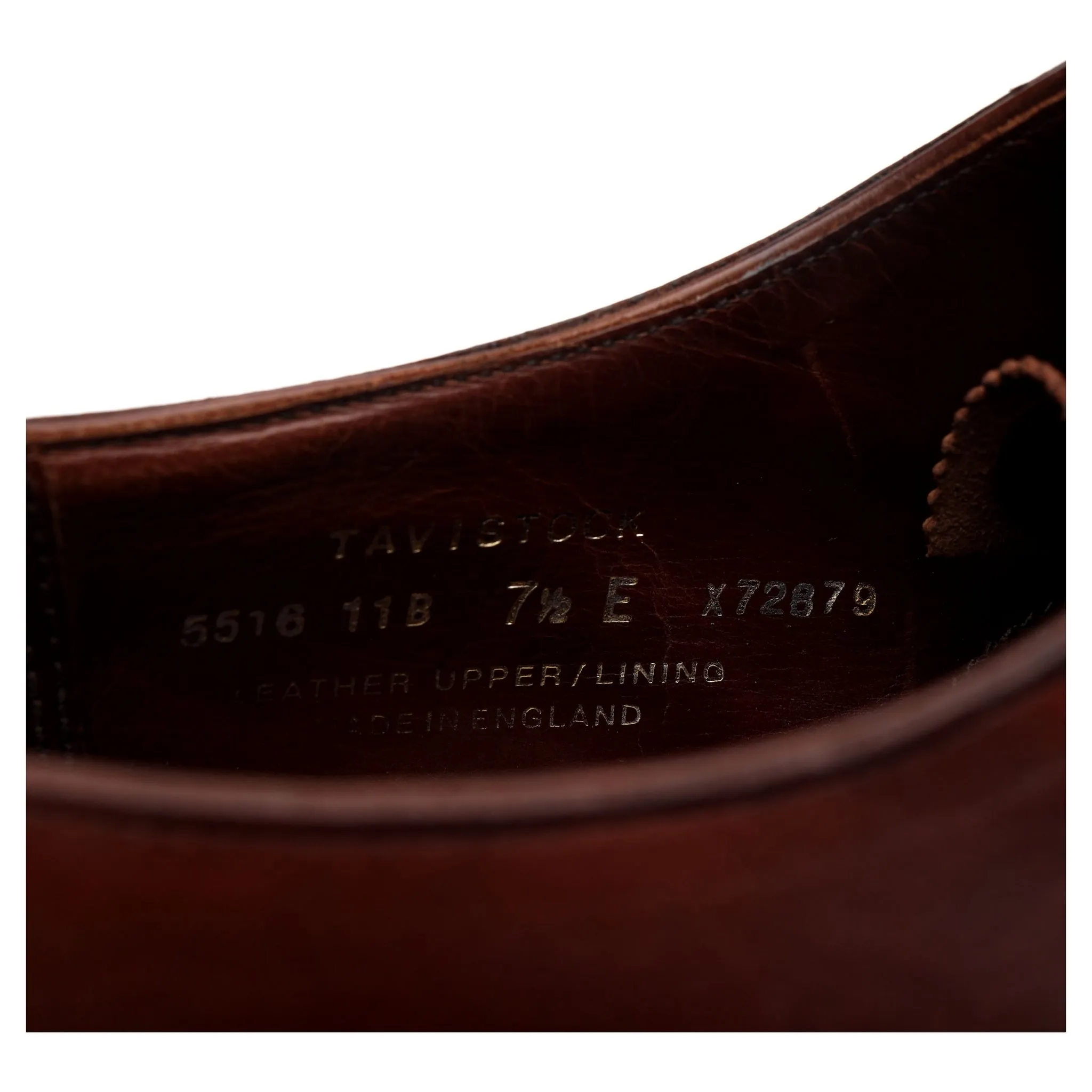 'Tavistock' Brown Leather Oxford UK 7.5 E