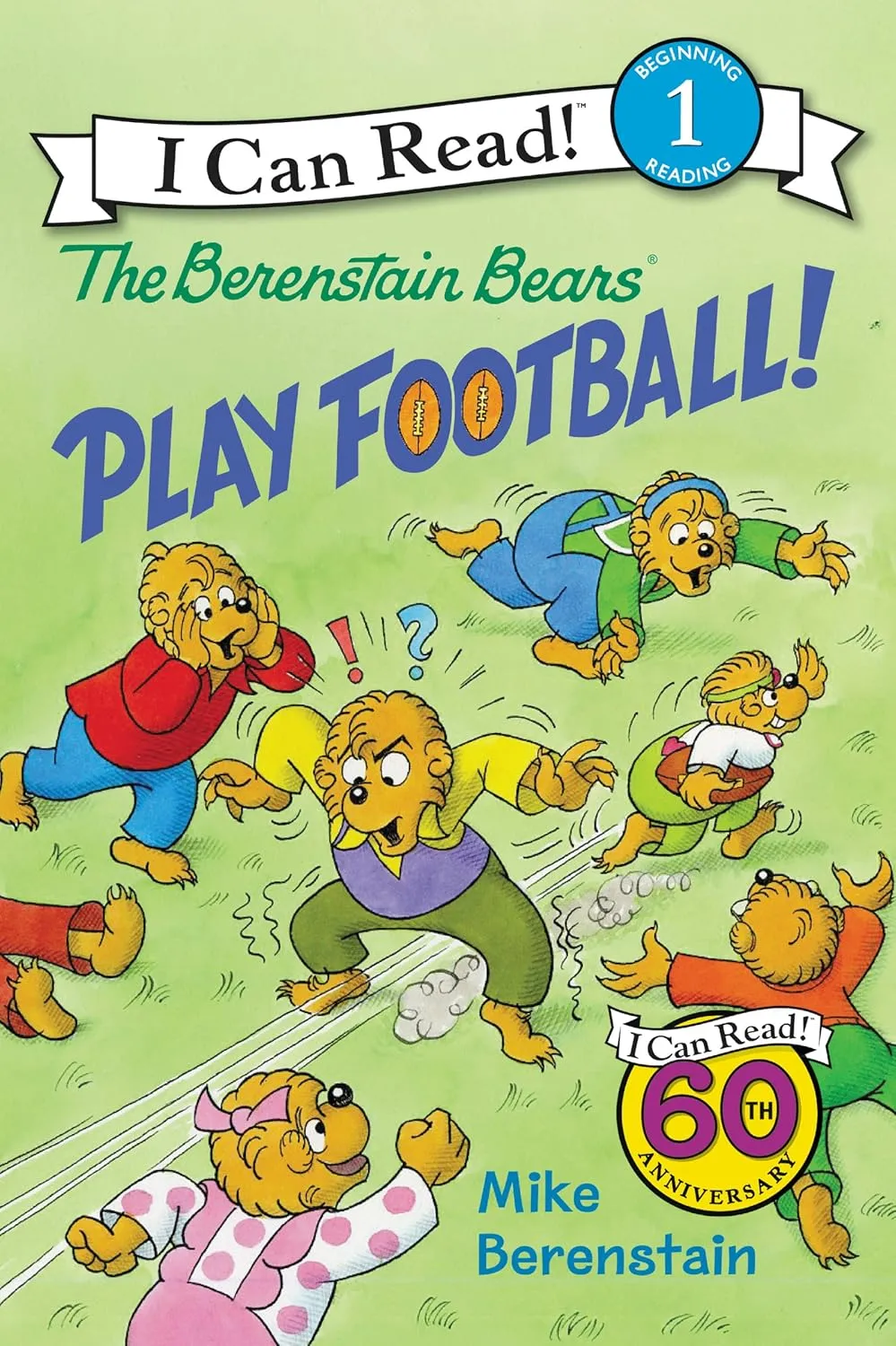 The Berenstain Bears Play Football! (I Can Read Level 1) Paperback  August 15, 2017