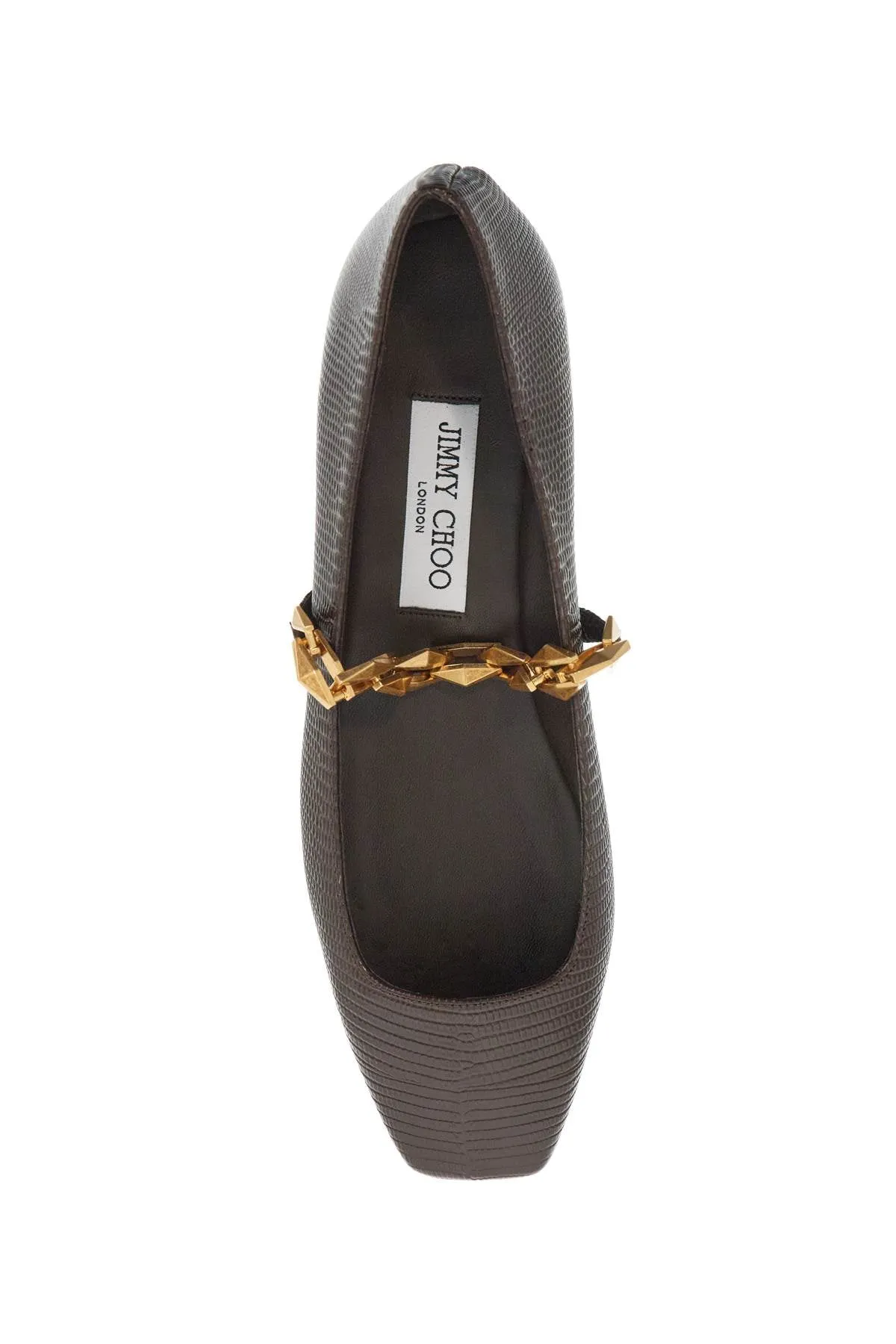 'tilda lizard print leather baller