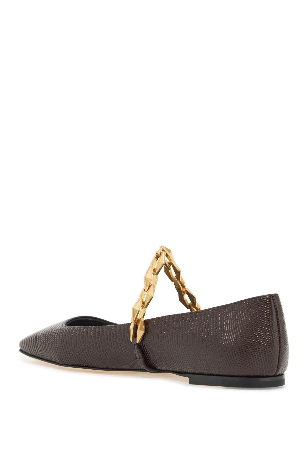'tilda lizard print leather baller