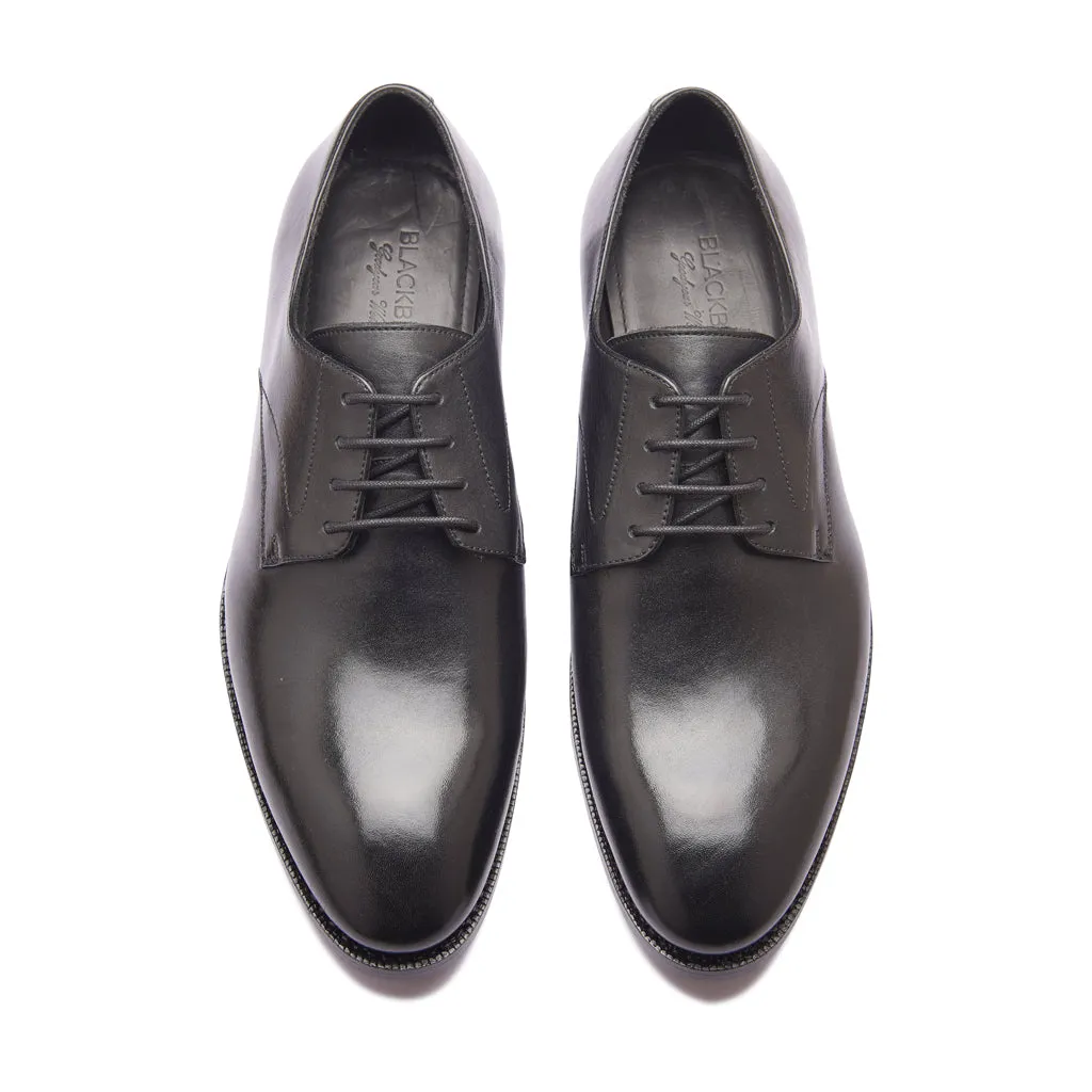 Xavier, Plain Vamp Derby - Black | Hand Welted | Classics Collection