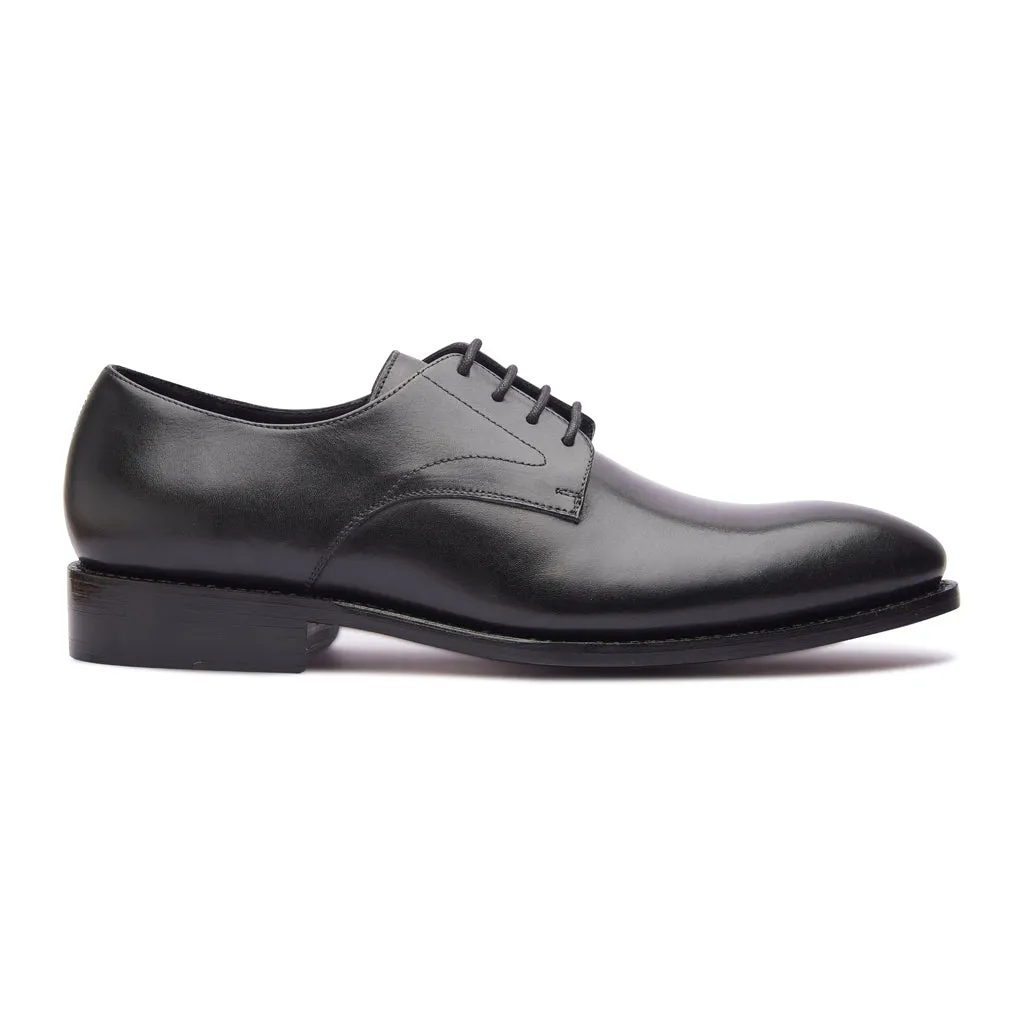 Xavier, Plain Vamp Derby - Black | Hand Welted | Classics Collection