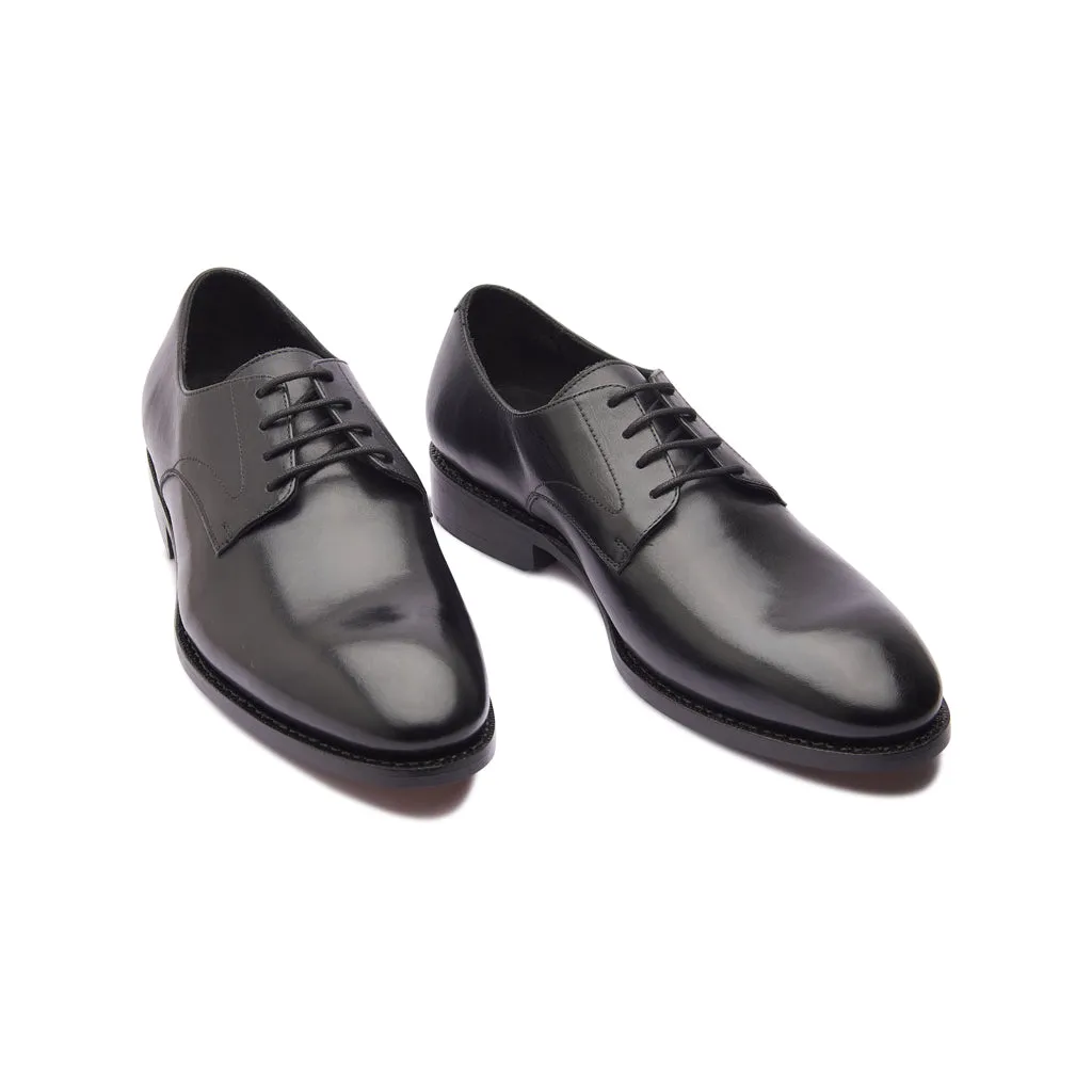 Xavier, Plain Vamp Derby - Black | Hand Welted | Classics Collection