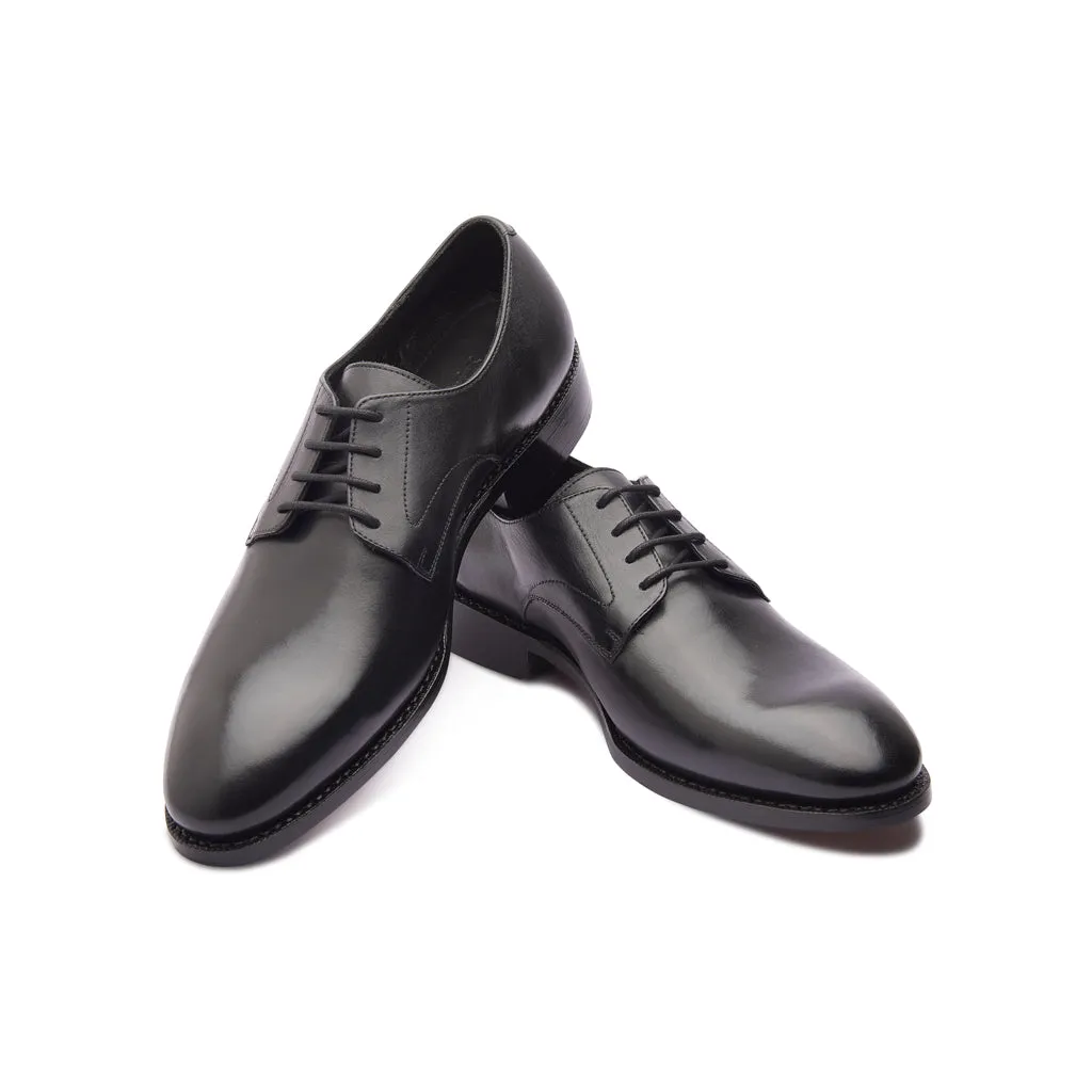 Xavier, Plain Vamp Derby - Black | Hand Welted | Classics Collection