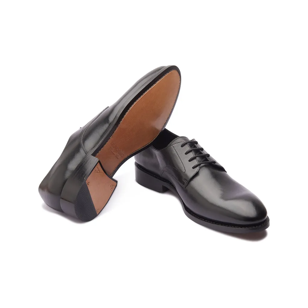 Xavier, Plain Vamp Derby - Black | Hand Welted | Classics Collection
