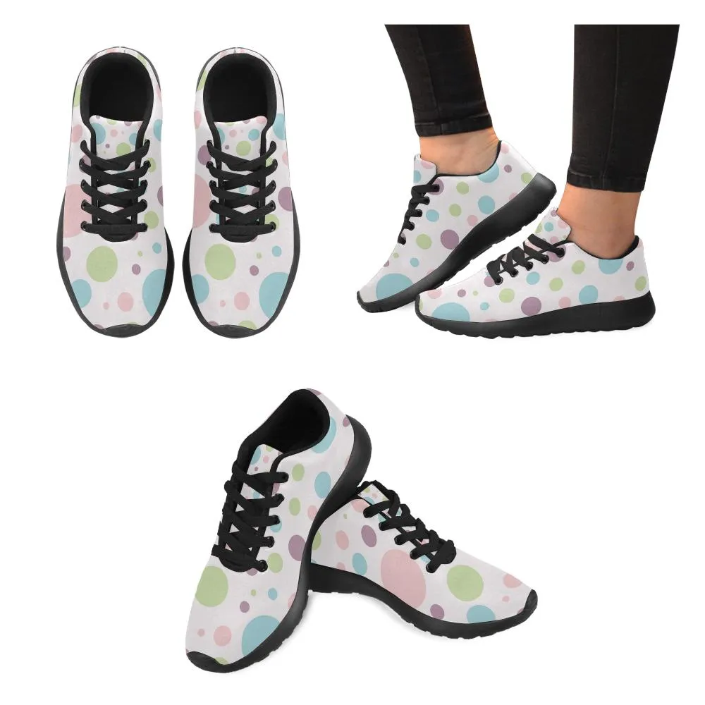 Zenzzle colorful circles pattern print on Women's Running shoes Casual Lightweight Athletic Sneakers US size 6-15