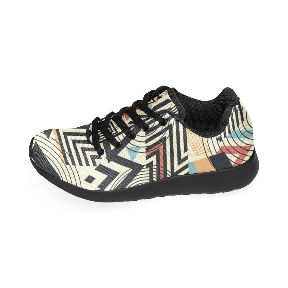 Zenzzle graphic geometric print on Women's Running shoes Casual Lightweight Athletic Sneakers US size 6-15