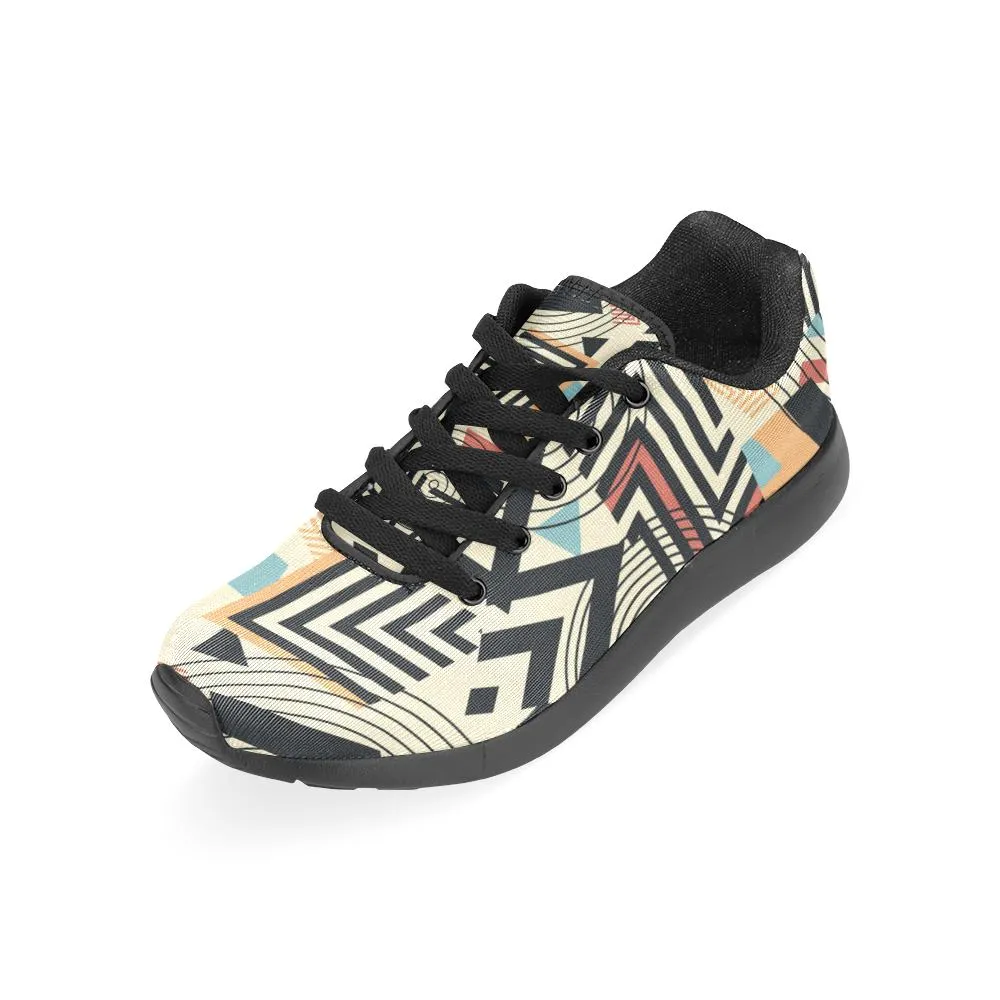 Zenzzle graphic geometric print on Women's Running shoes Casual Lightweight Athletic Sneakers US size 6-15