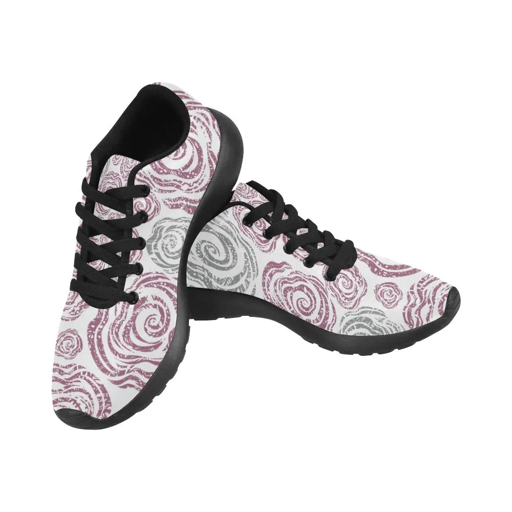 Zenzzle pink rose pattern Women's Running shoes Casual Lightweight Athletic Sneakers US size 6-15